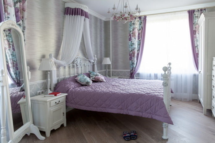 interior de quarto em estilo provençal