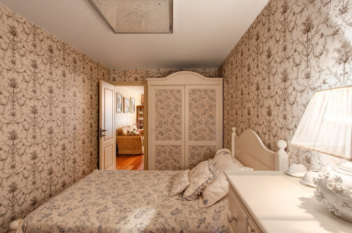 design de quarto pequeno no estilo provençal