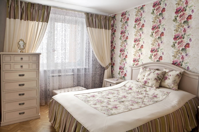 design de quarto pequeno no estilo provençal