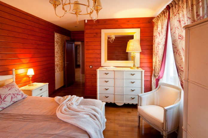 paredes de madeira no quarto