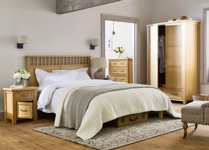 conjunto de quarto com guarda-roupa