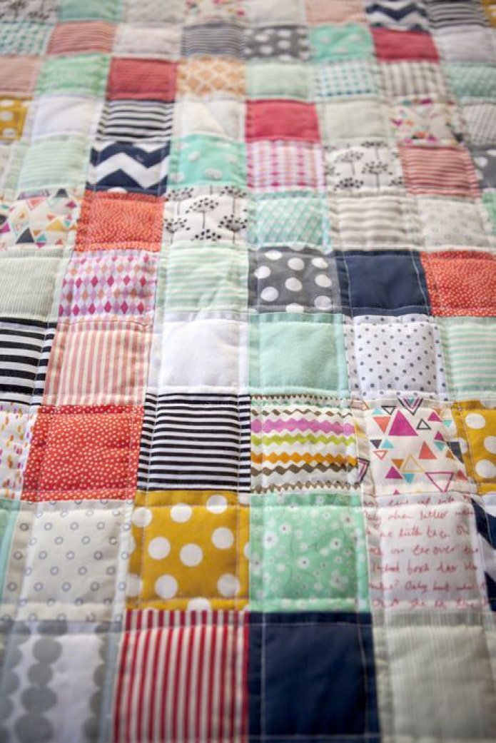Patchwork feito de lençóis