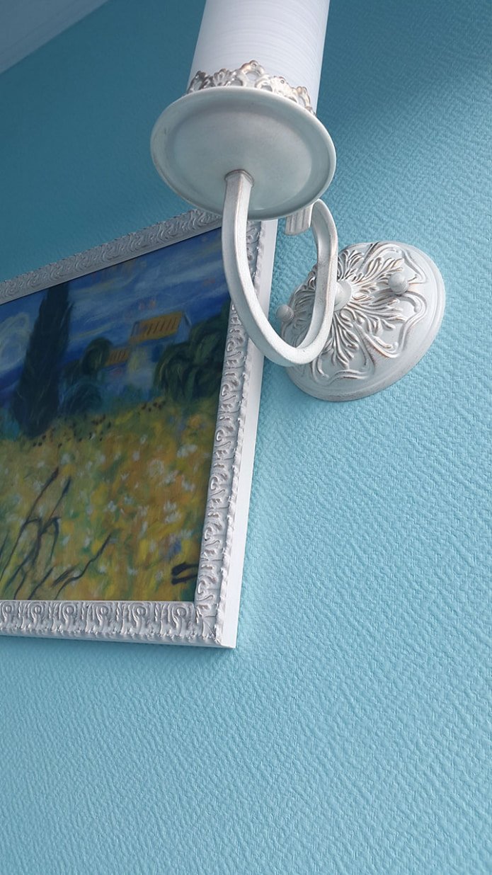papel de parede de vidro azul