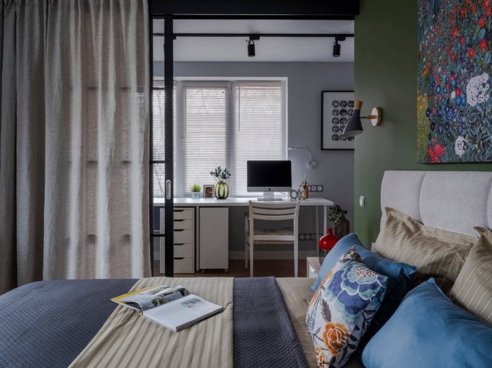 separar um escritório no quarto