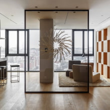 Design de interiores com divisórias de vidro-3