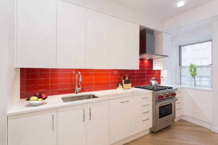 Avental brilhante na cozinha