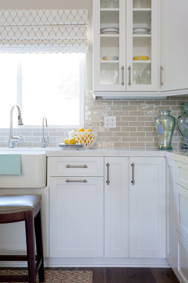 Azulejos bege na cozinha