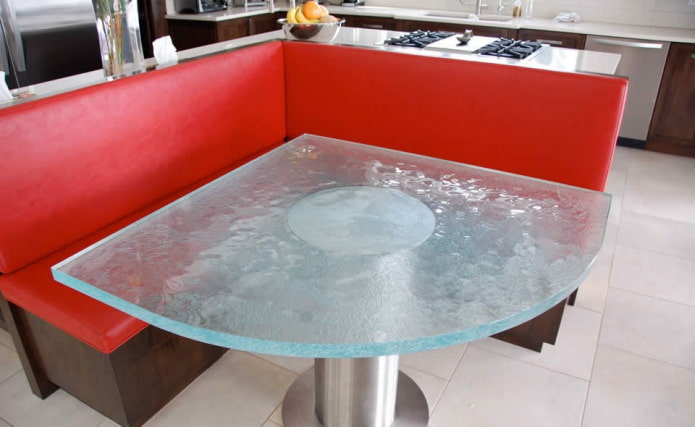 mesa de jantar de canto