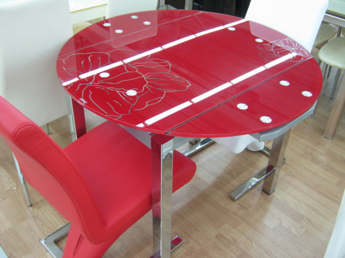 mesa vermelha