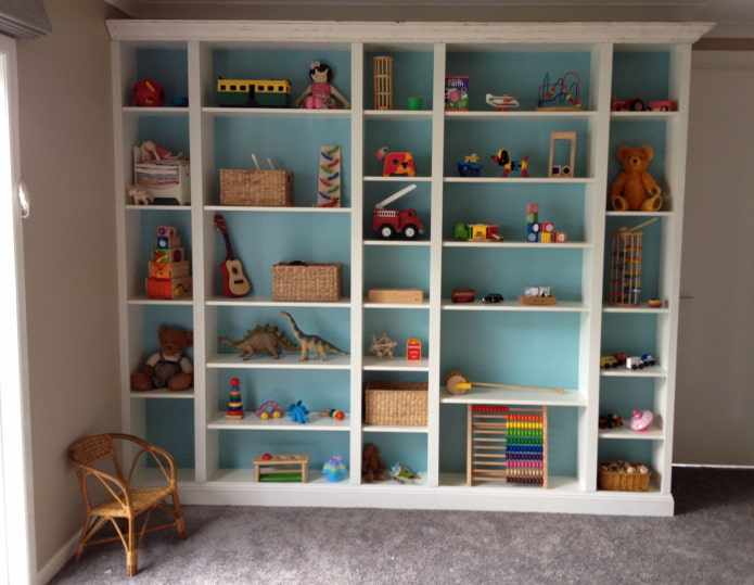 sistema de armazenamento de brinquedos