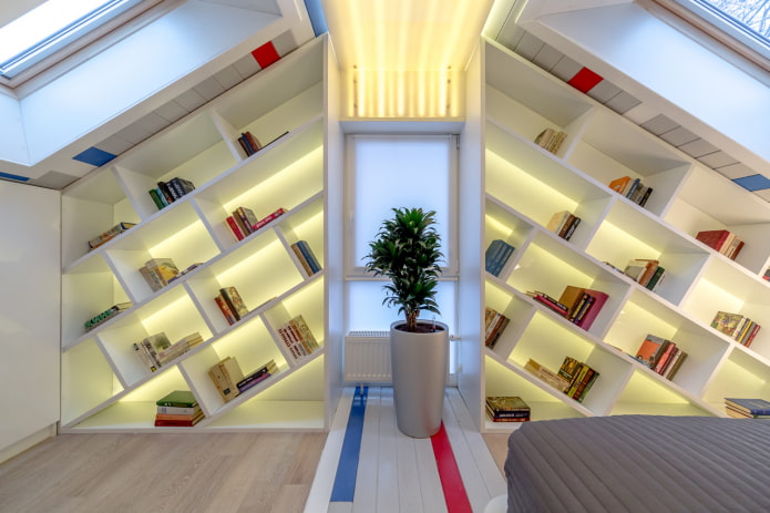 design de prateleiras no interior