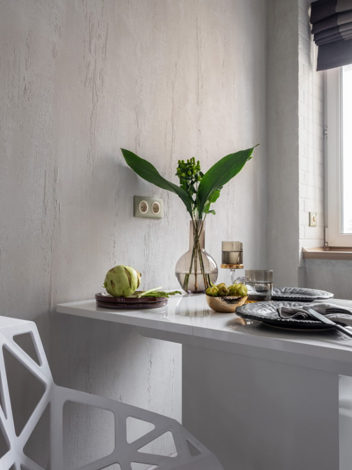 Gesso decorativo na cozinha