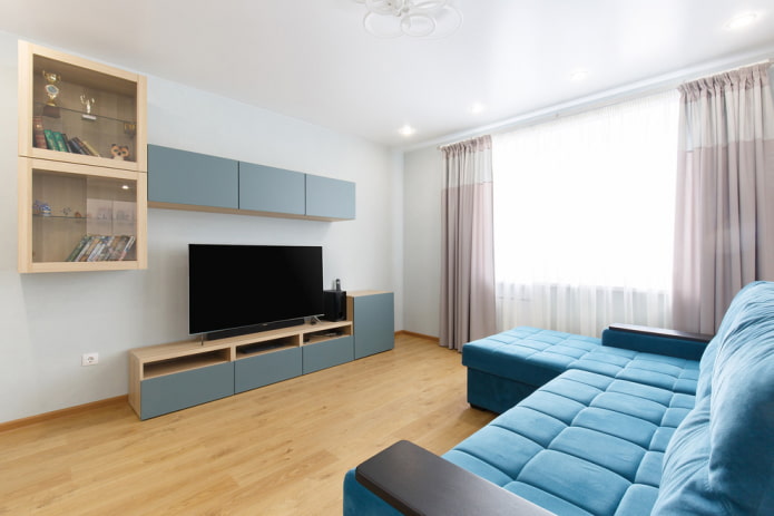parede no interior da sala de estar em estilo moderno