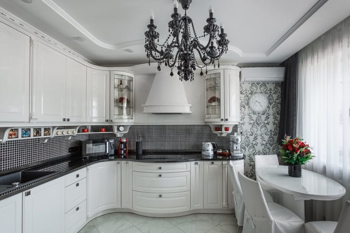 decoração de parede em um interior clássico