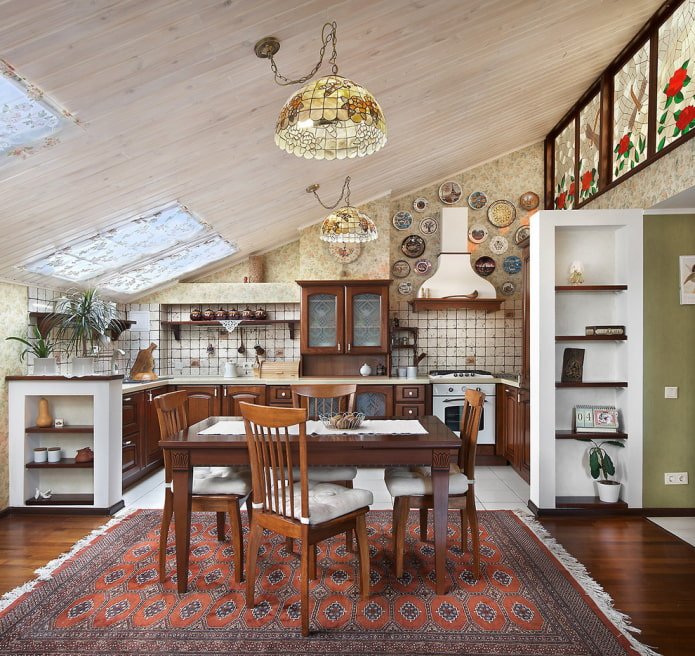 decoração de parede em estilo campestre