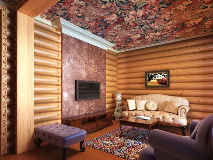 finalizando uma sala de estar com casa de bloco