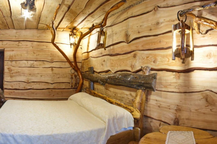 acabamento de quarto com tábuas sem bordas