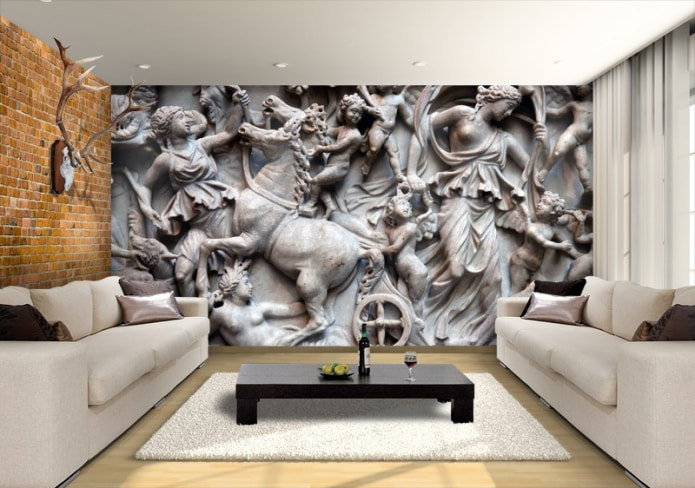 Papel de parede fotográfico volumétrico 3D