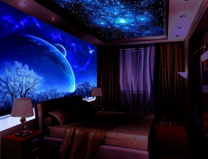 papel de parede fluorescente