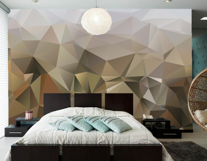geometria em papel de parede