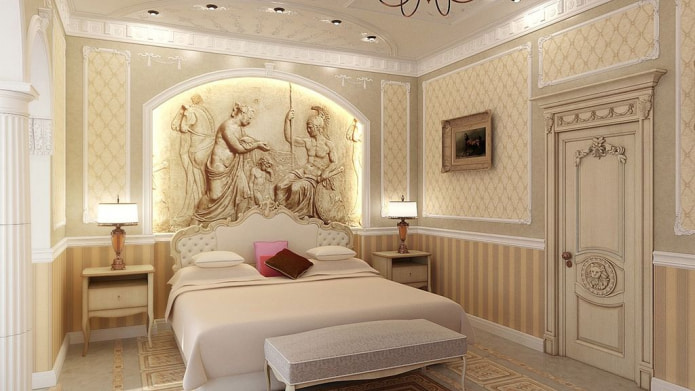 interior de quarto clássico
