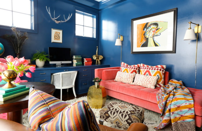 decoração de interiores em estilo eclético