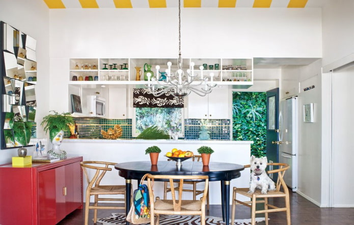 design de cozinha em estilo eclético