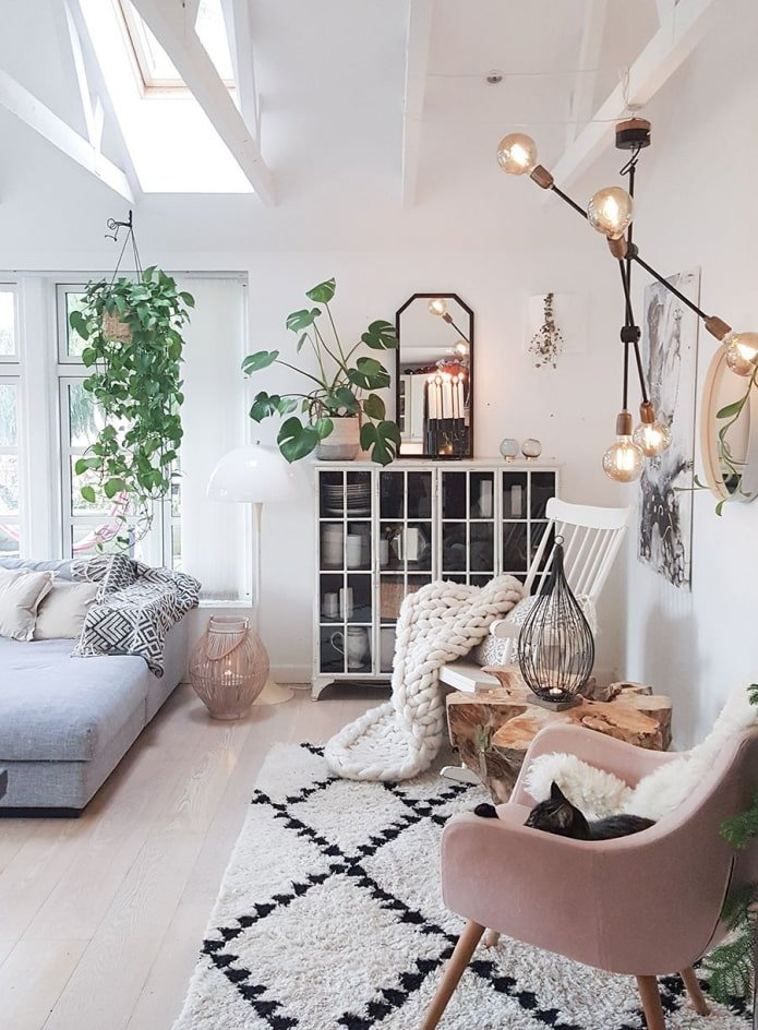 sótão em estilo hygge