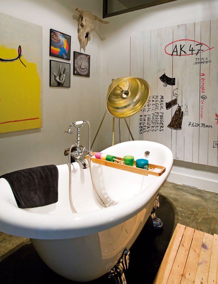 decorando um banheiro em estilo loft