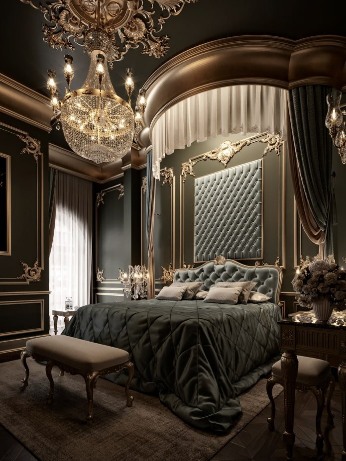 quarto clássico escuro