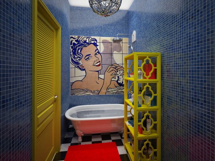 banheiro estilo pop art