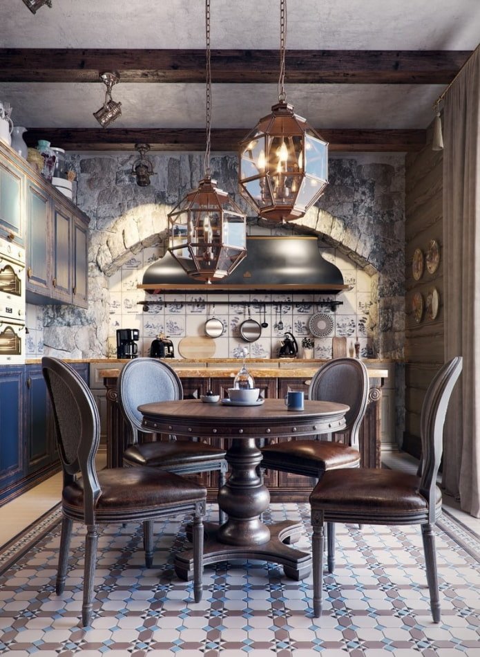 sala de jantar steampunk