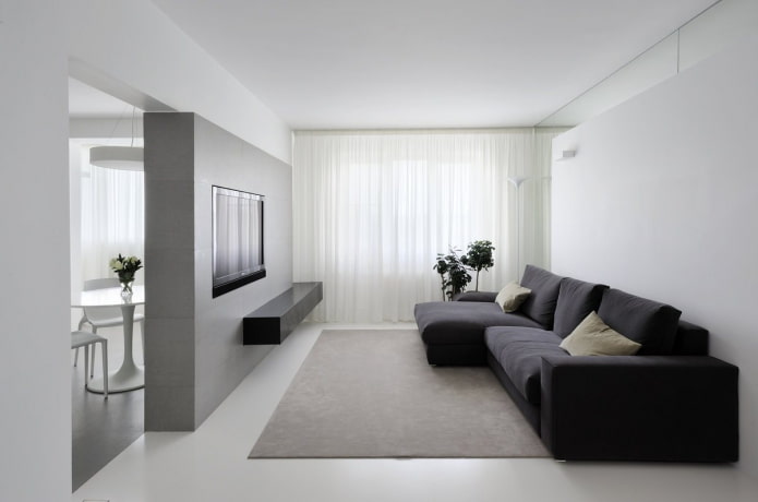 Minimalismo na sala de estar