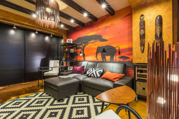 Estilo de interiores africano