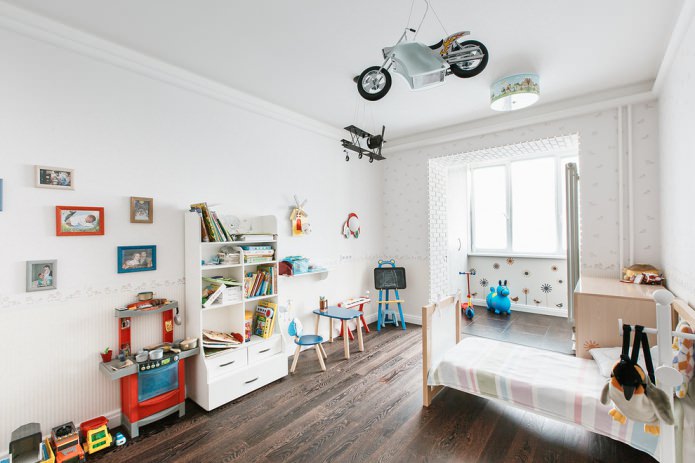 Quarto de bebê para menino em estilo escandinavo
