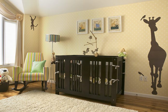 Quarto infantil para um recém-nascido