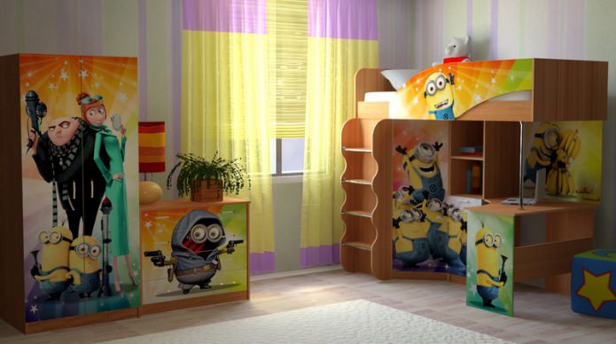 minions no quarto infantil