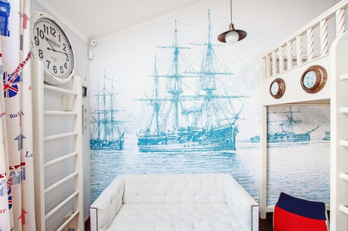 quarto de menino em estilo náutico