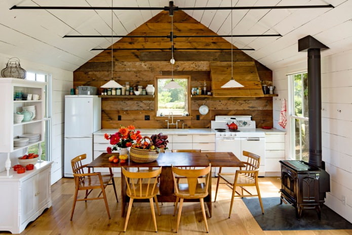 cozinha em estilo campestre