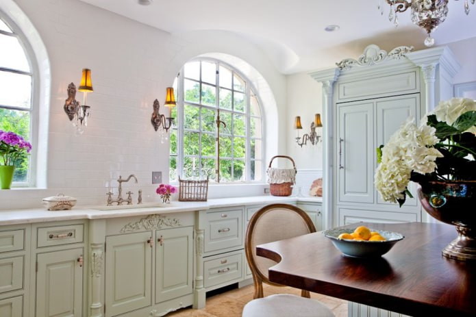 cozinha em estilo shabby chic