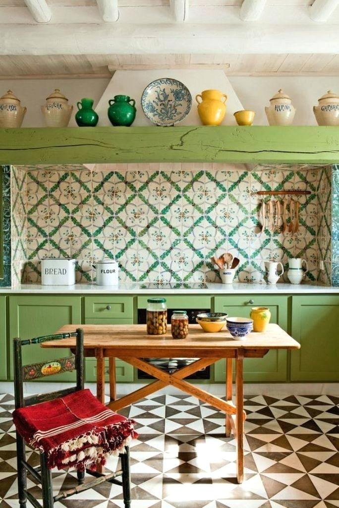 cozinha estilo boho