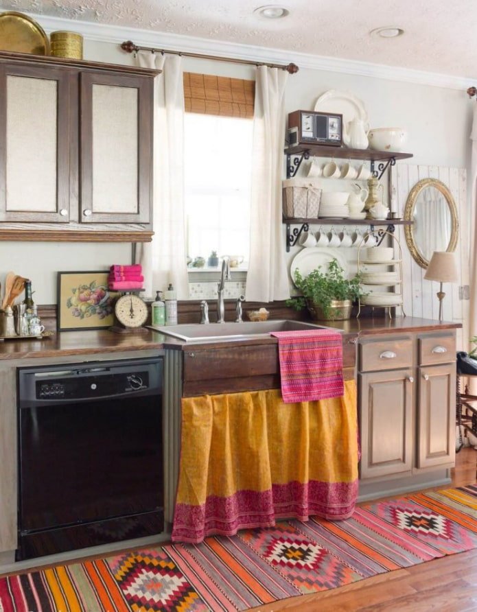 cozinha estilo boho