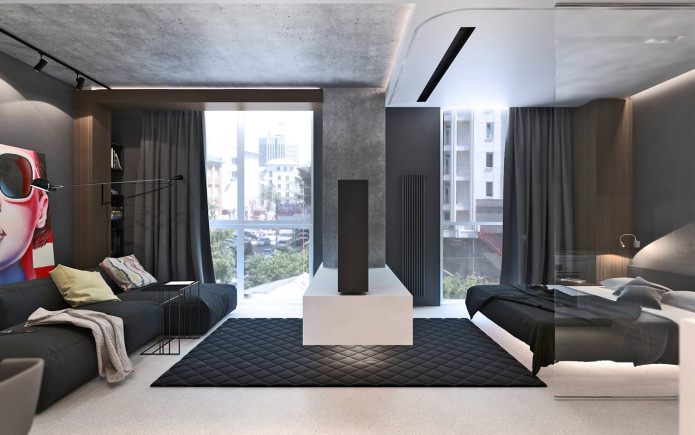 estúdio de 50 m².