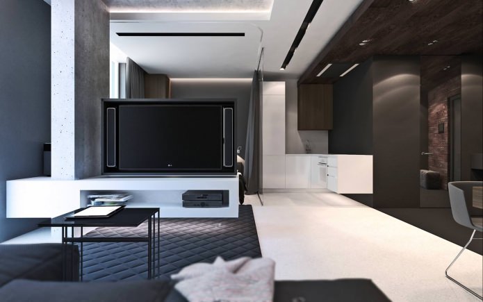 estúdio de 50 m².