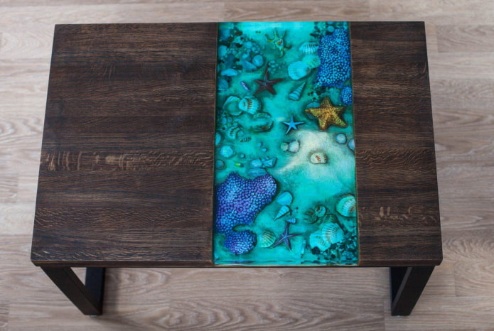 Mesa com enchimento