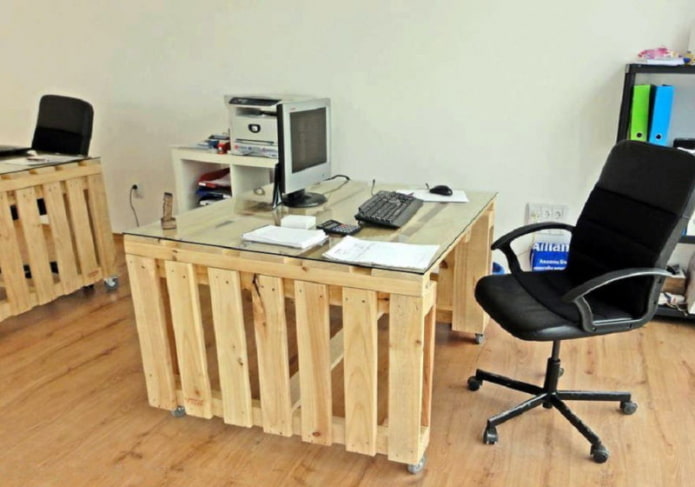 Tampo de mesa com vidro