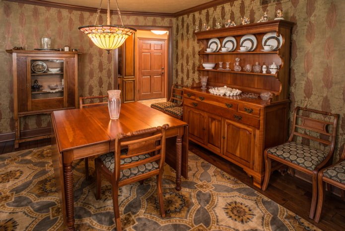 mesa estilo livro em estilo clássico
