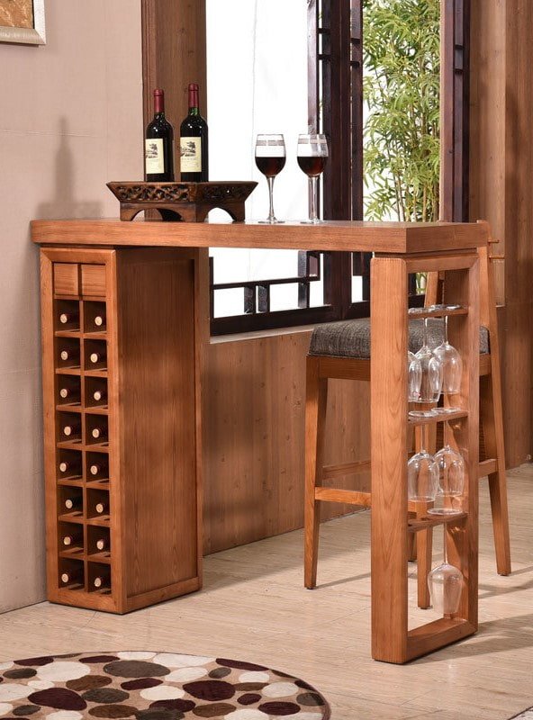 design tipo livro com um bar