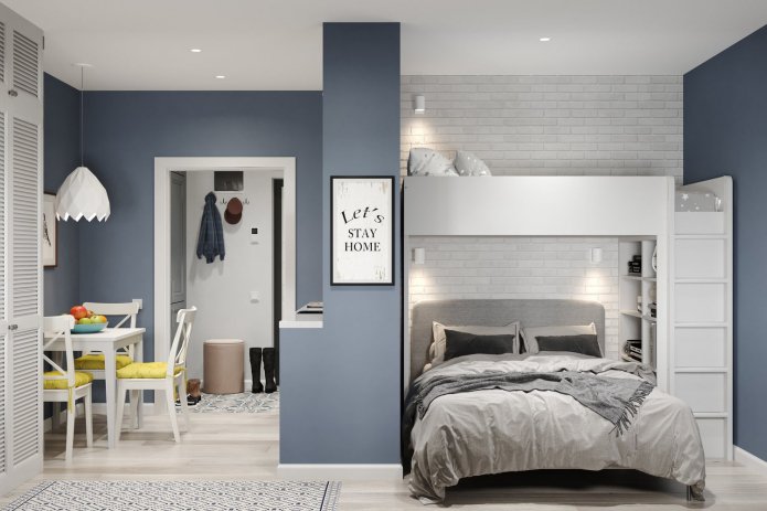 Decoração de parede com vários materiais