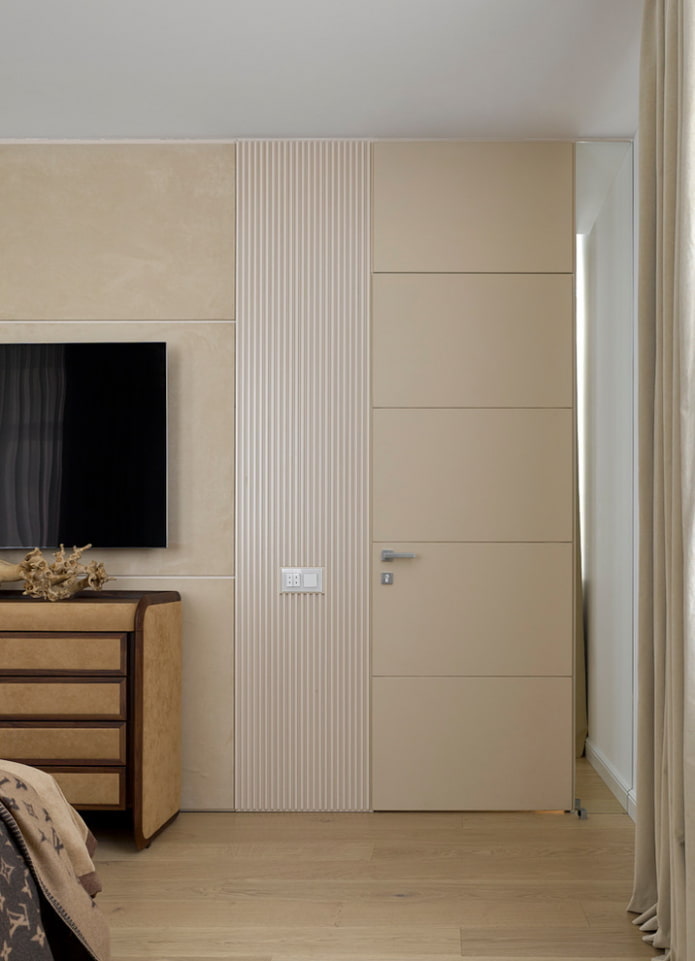 portas bege no interior